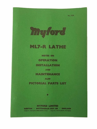 New revised myford ml7 lathe - ml7-r,