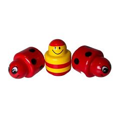 Lego DUPLO Primo Rattle x3 spare parts  rattles LADYBIRD, STRIPEY MAN