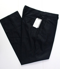 M & S Men's Jaeger Tailored Fit Pure Wool Trousers ~ Sizes 36 38 40 ~ Navy