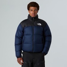 The North Face Men 1996 Retro Nuptse Puffer Size S Black/Navy - Condition: Fair