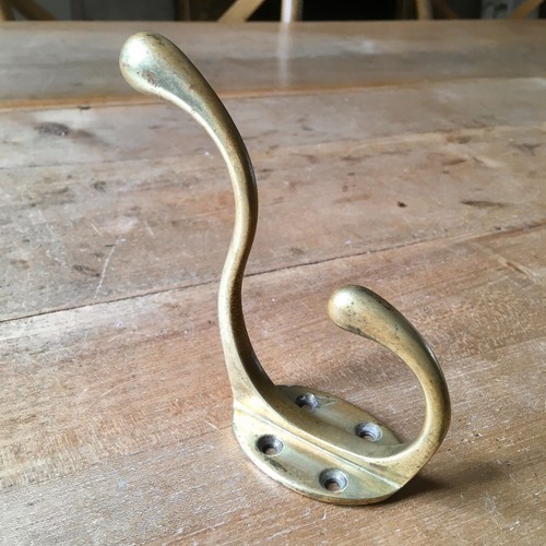 Antique brass coat - antique, hook