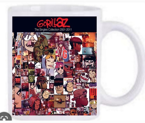 Gorillaz band singles - mug, new