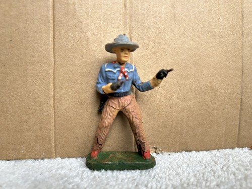 Elastolin cowboy with - elastolin,