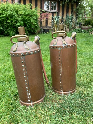 Antique brass copper riveted - &,
