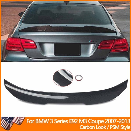 Carbon look rear trunk wing - carbon,