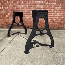 28” Cast Iron Dining Table Legs, Desk Base, Industrial design, Trestle