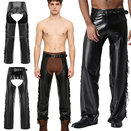 Men faux leather hollow - uk,