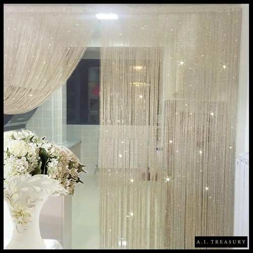 String curtain panels shiny - string,