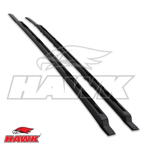 Aluminium black roof rail - black,