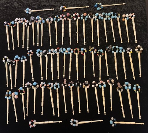 Lace making bobbins bone - 65, x