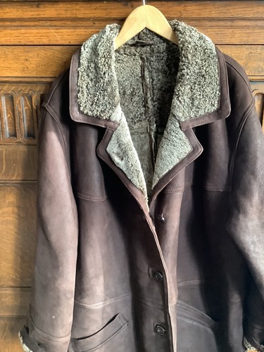 Ladies vintage brown sheepskin - ladies,