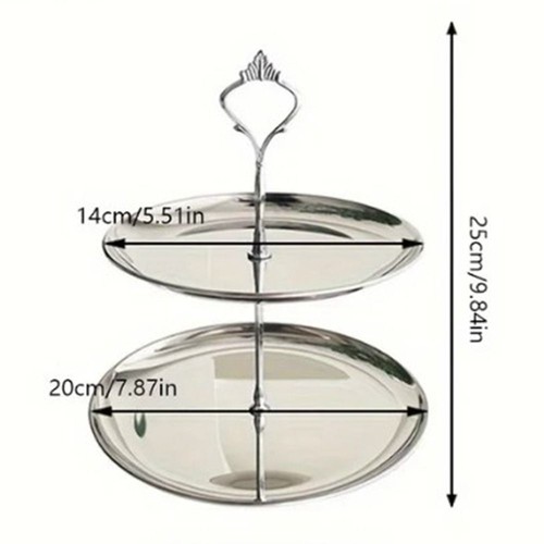 Cake stand tier - cake, fruit