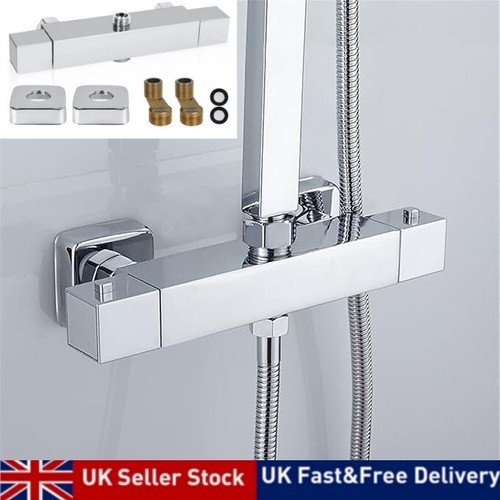 Square thermostatic shower bar - thermostatic,
