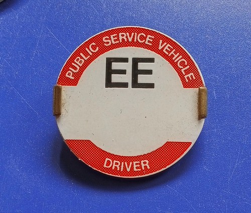 Psv bus driver badge pcv - bus,