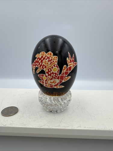 Hand painted pysanky egg - painted,