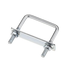 4 Set Square U-Bolts 82mm