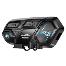 M1-S Pro Fodsports Moto Intercom Bluetooth Helmet Headset Interphone 8 Rider 2KM