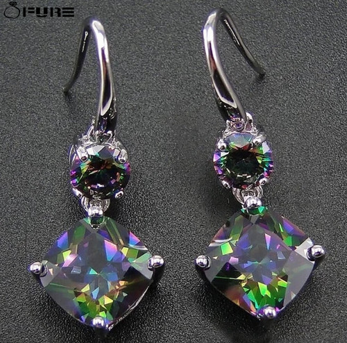Diamond cut multicolour square - multicolour,