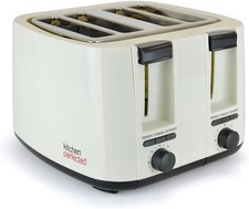 KitchenPerfected 4 Slice extra-wide slot Toaster