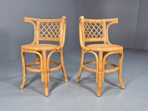 Vintage 1980s wicker dining - 2,
