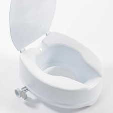 Linton Plus 6" Raised Toilet Seat with Lid – Comfortable Secure & Easy-Fit