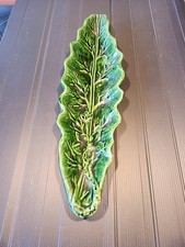 Vintage Bordello Pinheiro Cabbage Leaf Platter Serving Dish