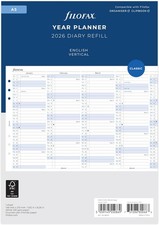 Filofax A5 Vertical Year Planner 2026 