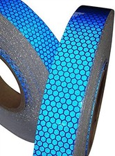 Blue High Intensity Reflective Tape (25mm,50mm & 100mm * 1m,2m,2.5m,3m,4m & 5m)