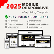eBay Listing Template 2025 | Professional Mobile Responsive Design