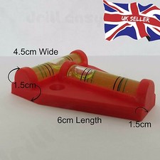 2 Way Bubble Mini Spirit Level 60mm x 45mm Caravan Motor Home Trailer Leveler UK