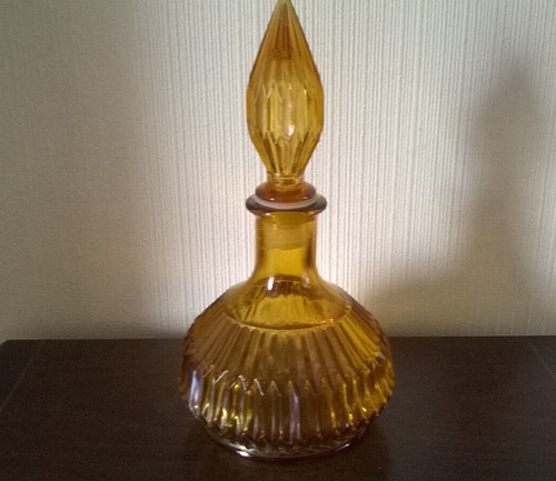 Empoli amber genie decanter - amber,