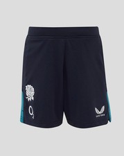 Junior England Rugby 25/26 Performance Knit Shorts - Inkwell