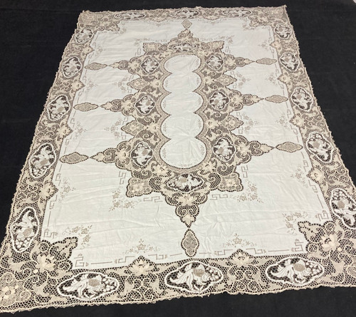 Vintage french linen - french, needle