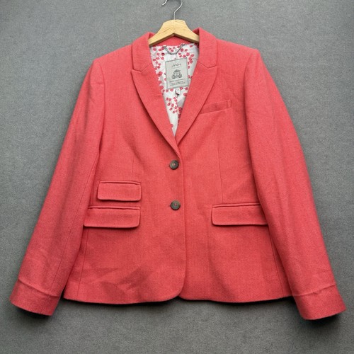 Joules tweed jacket red - tweed, 12