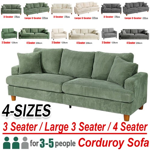 Seater corduroy sofa jumbo - sofa,
