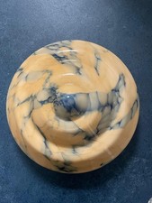 Vintage Glass Pendant Light Shade And Fittings