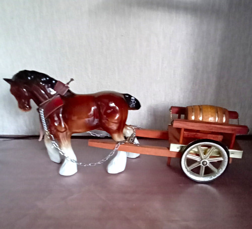 Horse ceramic pottery figurine - horse,