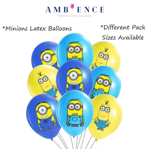 Minions balloons birthday - balloons,