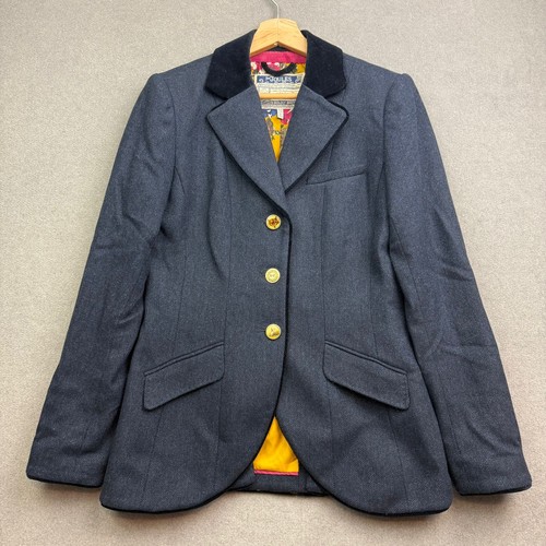 Joules tweed jacket - 12, navy