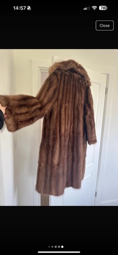 Mid length vintage brown - vintage, real
