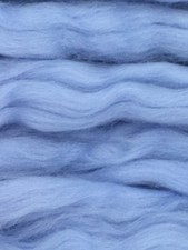 Blue Wool Roving, Baby Blue