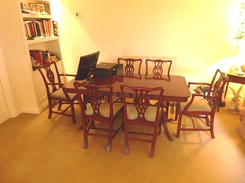 Dining table and chairs