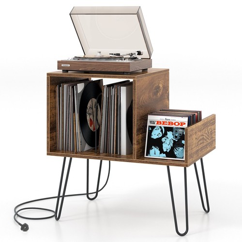 Costway record player stand - record,