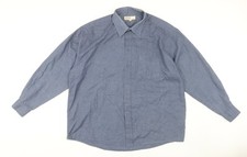EWM Men’s Blue XL Long Sleeve Casual Shirt