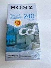 Blank VHS Tapes 3x Sony E-240