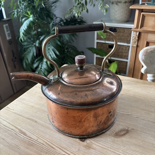 Vintage copper kettle - copper,