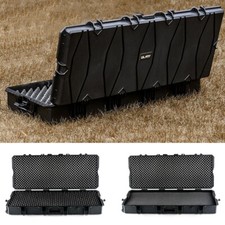 Double Rifle Case Egg Foamed Lined Hard Durable Gun Case Airline Approved