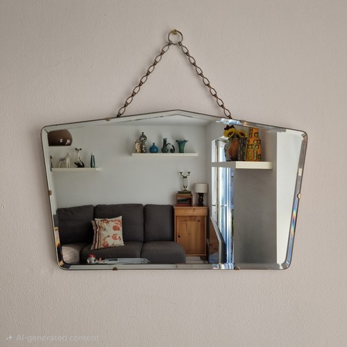Original art deco wall mirror - art,