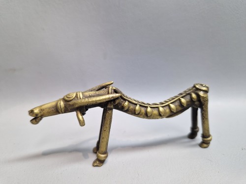 Vintage brass african cow - vintage,