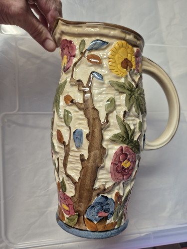 Hand painted vintage woods - j,